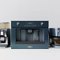 Stylish Modern Kitchen Appliances Featuring SMEC Espresso And Drip Coffee Makers 3d model