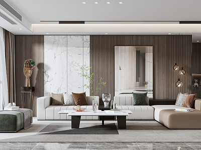 modern living room model