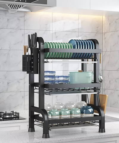 Modern dish rack 3d model