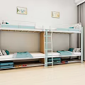 Modern Dormitory Climbing Ladder 3d model