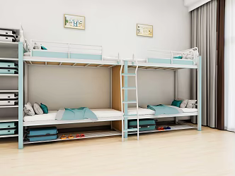 Modern Dormitory Climbing Ladder 3d model