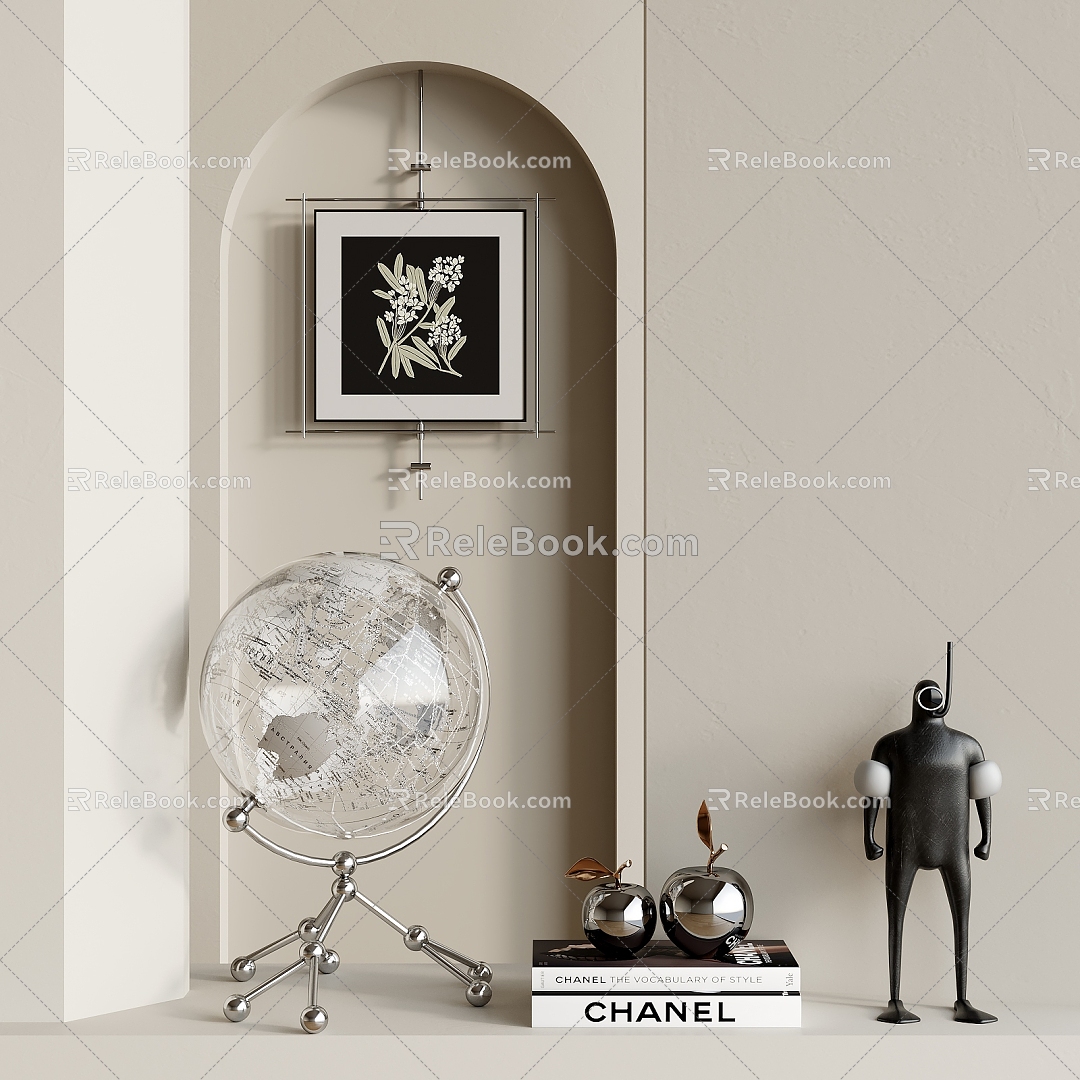 Modern decorative ornaments 3d model