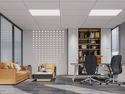 Modern Office Manager's Office 3d model