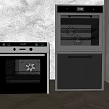 Modern Steamer Oven Steaming and Roasting Integrated Embedded Steamer Oven 3d model
