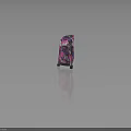 Fashionable Hooded Sweatshirt With Vibrant Leaf Pattern In Pink Purple White Colors