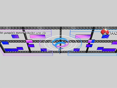 Modern Suspended Ceiling Design With Metal Grid Structure And Decorative Lighting 3d model