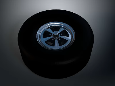 High Quality Car Wheel Tire With Shiny Alloy Rim As Auto Parts 3d model