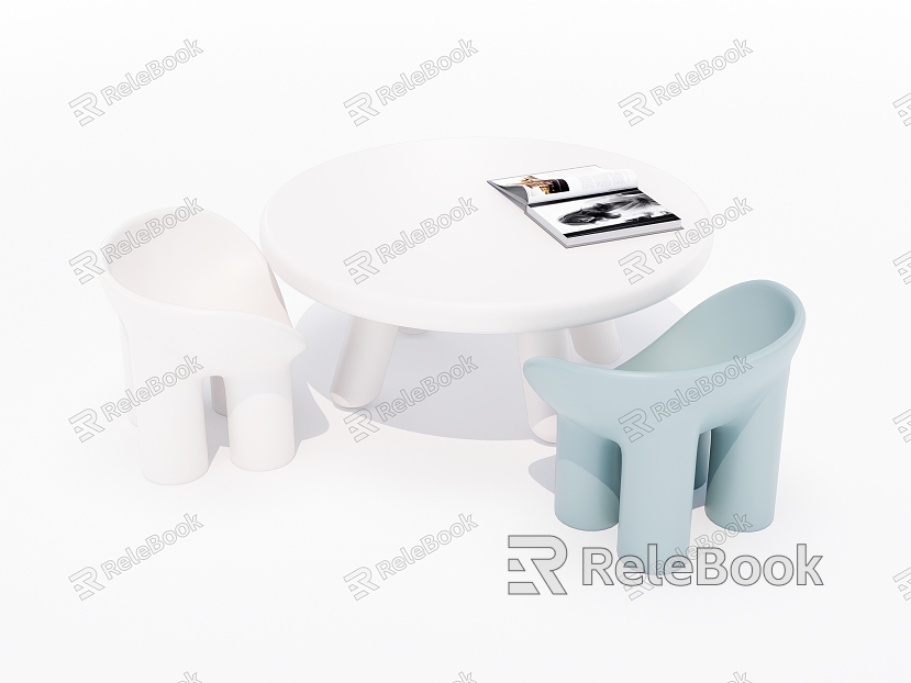 Modern Children's Desk and Chair Children's Learning Desk and Chair model