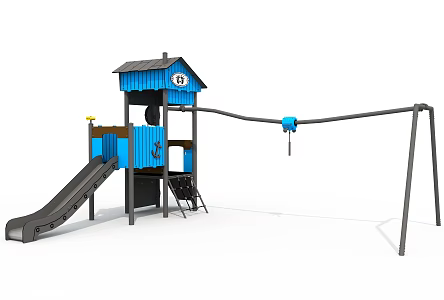 PE slide 3d model