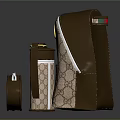 Stylish Backpack And Small Bag Set Featuring Red Green Stripes And Classic Pattern Design