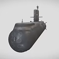 Submarine World War II Submarine Nuclear Submarine Military Equipment Weapon Nuclear Powered Boat Low Face Number Low Model Simple Model Game Video Class Super Realistic 3d model