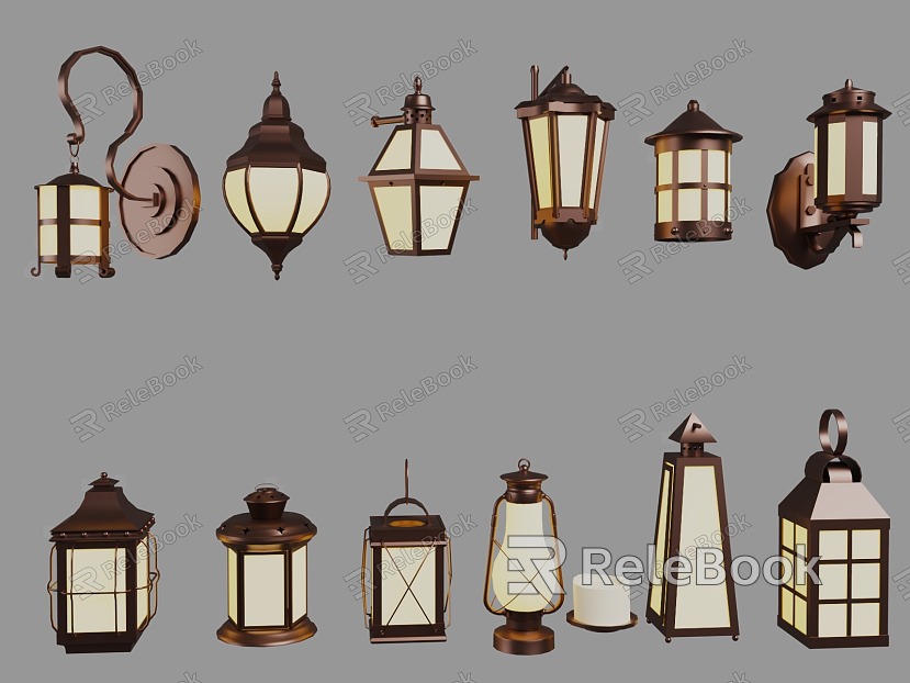 European style wall lamp street lamp combination European style wall lamp courtyard wall lamp lamp outdoor wall lamp wall lamp post lamp solar lamp street lamp model