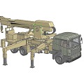 Modern crane truck crane 3d model