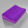 Purple Cushion With Geometric Grid Pattern For Home Decor And Comfort