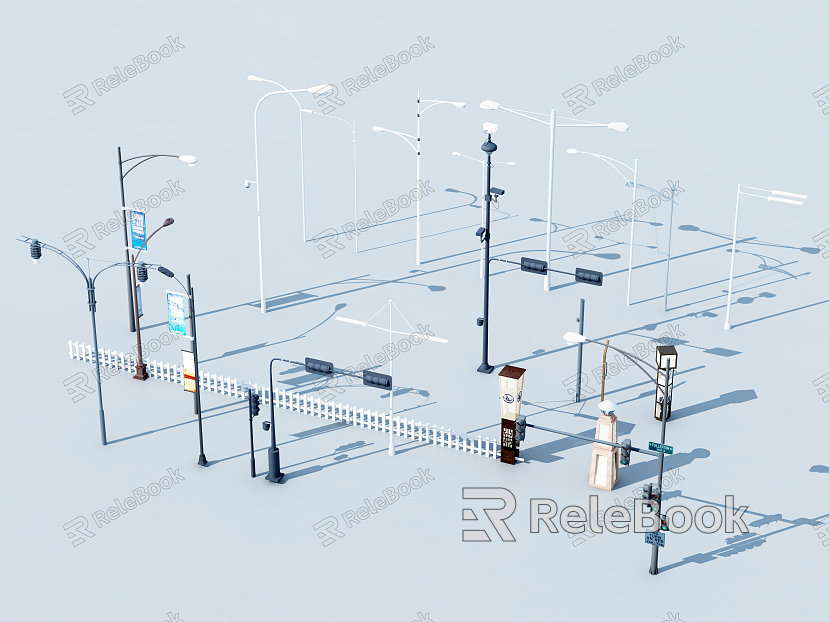 modern street lamp model