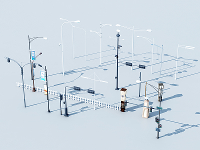 modern street lamp model