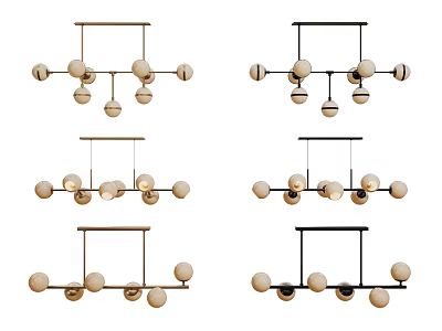 Modern Chandelier Art Chandelier Spherical Chandelier 3d model