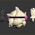 Cartoon Character Wearing Pink Headphones With Blonde Hair And Two Puppies Black Light Brown