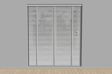 modern venetian blinds curtain 3d model