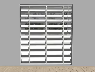 modern venetian blinds curtain 3d model