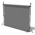 Modern projection curtain 3d model