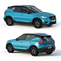 Three Modern Stylish Cars With Silver Black White Exterior And SUV Sedan Models