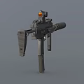Modern Tactical Rifle With Scope Suppressor Grip And Magazine For Military Use