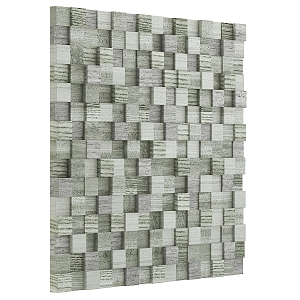 Modern background wall bump wood block 3d model