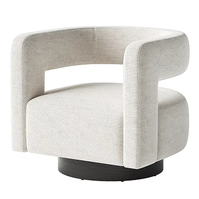 Modern Sofa and Coffee Table Set with Light Beige Upholstery Curved Armrests and Black Base 3d model
