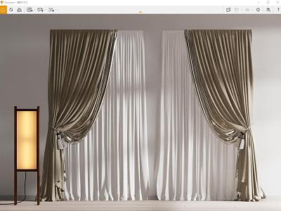 modern curtain fabric curtain gauze curtain fabric curtain model