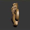 Golden Lion Statue With Detailed Mane And Shiny Surface Lying On Reflective Base