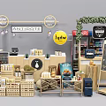 Antidote Store Interior With Lychee Sign Coca Cola Drinks Shelves And Green Decor