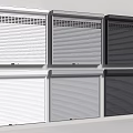 Different Colored Roller Shutters with Ventilated and Solid Panel Designs