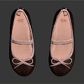 Kids Glittery Princess Shoes With Pink Straps Bowknot And Yellow Soles