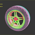 High Quality Car Parts Tire With White Spoke Wheel Rim Design