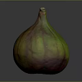 Fresh Ripe Fig with Vibrant Green and Red Stripes Healthy Natural Fruit