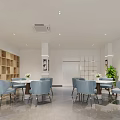 Elegant Bright Modern Beauty Hair Salon Interior Design With Stylish Mirrors And Light Wood Partitions