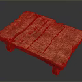 Rustic Wooden Coffee Table With Natural Wood Grain And Plank Design