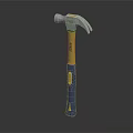 High Quality Hardware Hammer with Blue Yellow Handle and Steel Head for Home Use