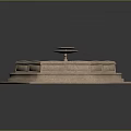 Hexagonal Multi Tiered Stone Garden Fountain Ornament With Circular Top Tier