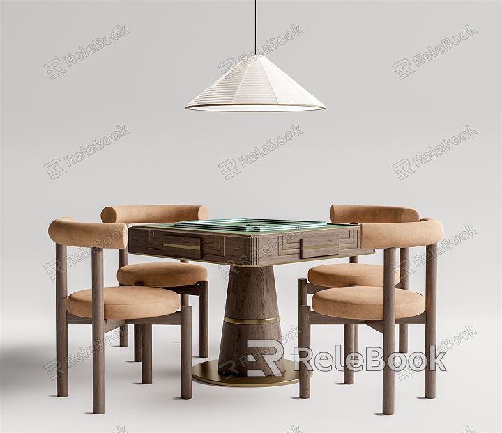 Modern Mahjong Table and Chair Mahjong Table model