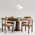 Modern Mahjong Table and Chair Mahjong Table 3d model