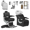 Modern Comfortable Massage Chair With Ergonomic Design And Multiple Relaxation Functions 3d model