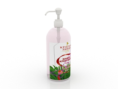 Shampoo shower gel 3d model