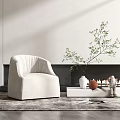 Modern single sofa 3d model