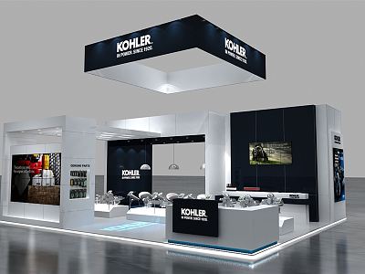 Modern Exhibition Engineering Machinery Exhibition Booth Exhibition Hall Exhibition Temporary Exhibition Expo model