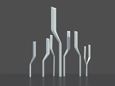 Modern Urban Sculpture 3d model