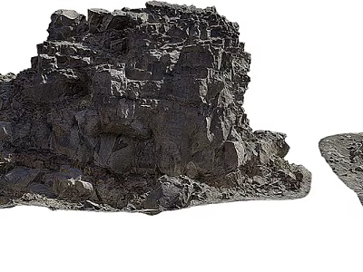 Natural Stone And Wood Materials For Rustic Home Decor And Renovation Projects 3d model