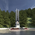 Monument to the People's Heroes 3d model