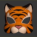 Tiger Mask Tiger Game Mask Tiger Cartoon Mask Tiger Animal Mask Realistic 3d model